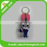 Cartoon Shape 3D Soft PVC Rubber Keychain Custom thumbnail-1