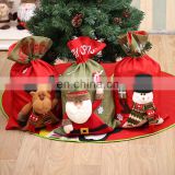 Large Christmas Gift Bags Non Woven Bag Santa Snowman Reindeer Candy Bag Wholesale Santa Sacks Christmas Decoration 2017