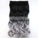 Bundle Weft Brazilian Remy Virgin Human Silver Hair Extensions thumbnail-2