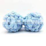 Solid and space dyed 100% polyester crochet pingpong yarn for carpet