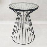 Modern Design Metal Stainless Steel Round Coffee Table Simple Drinking Table Support Custom thumbnail-3