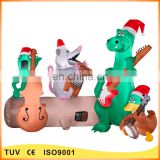 Funny animal christmas musical inflatables animated inflatables for sale