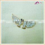 Lovely Mini Crystal Birds Feather Brooch For Wedding Cards thumbnail-1