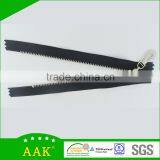 3#Shiny Silver Normal Teeth Close End Metal Zipper thumbnail-5