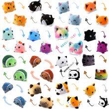 Stuffed Double-sided Flip Animal Plush Toy 15cm Reversible Color Unicorn Turtle Cat Doll Gifts for Children thumbnail-5