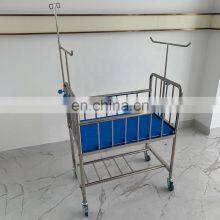 New Born Baby Bedding Sets Crib SS Stainless Steel Baby Bed With Mosquito Net thumbnail-2