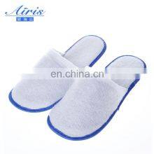 Disposable non-woven hotel slipper 3mm whiten pressed EVA sole slippers