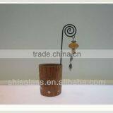 Glass Candl Holder With Iron Frame thumbnail-1