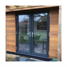 Factory Outlet Waterproof Aluminum Thermal Break Double Glass Casement Door for Interior Room thumbnail-2