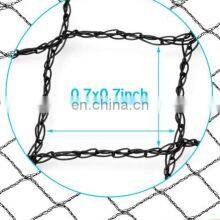 Fabricación de red anti pájaros de HDPE virgen con protección UV de 20gsm y 0.7 pulgadas de color verde para redes de jardín thumbnail-5