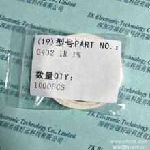 SUP Resistor 0402 1R 1% Instead RM04FR00CT RES 1R 0402 1% CAL CHIP
