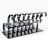 Double-Layer Black Acrylic Watch Display Stand C Clip Watch Display Rack Holder Quality Choice thumbnail-3