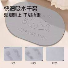Custom Size Diatomite Stone Bath Mat Factory OEM ODM thumbnail-2