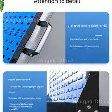 HN-PAF6 Portable Tool Hanging Rack for Phoenix Aerospace MRO Facilities, Double-Sided Louvered Panel Cart for Precision Parts Storage thumbnail-3