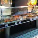 APEX Glass Door Food Display Counter for Warm Cold and Normal Style
