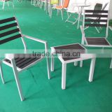 Aluminum frame WPC furniture for garden set