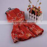 Wholesale Women Fashion Flower Embroidery Design Tassel Cotton Winter Scarf Quality Choice thumbnail-2