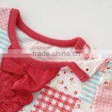 Japanese High Quality Wholesale Products Infants Baby Toddler Clothing Printed Patchwork Fabric Desgin T-shirts for Girls thumbnail-3