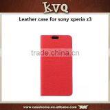 Fashion PU Leather Wallet Flip Case Cover for Sony Xperia z3 Leather Case thumbnail-1
