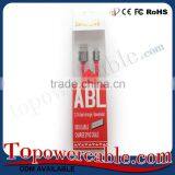 Tangle-free 1/2/3M Easy Transfer Flat USB Data Cable For Android Mobile Phone thumbnail-1