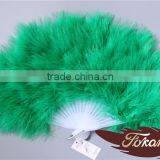 Christmas Occasion Chinese Feather Hand Fans And Turkey Feather Fan For Wedding Decoration thumbnail-3