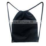 Promotional Customed Simple Black Cotton Pouches for Wholesaler thumbnail-3