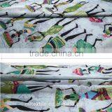 Ethnic Stretch Satin Printed Fabrics thumbnail-5