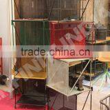 INDUSTRIAL IRON BOOKSHELF, VINTAGE INDUSTRIAL METAL BOOKCASE/INDUSTRIAL FURNITURE thumbnail-1