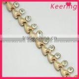 Newest Style Gold Crystal Rhinestone Chain WRC-057 thumbnail-1