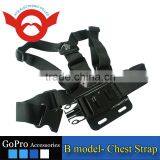 B Model: Chest Body Strap Chest Mount Harness Used for Sports Camera Gor Gopro Hero 2/3/3+/4/4 Session