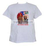 2016 New Design White T-shirt Print T-shirt for Campaign