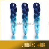 High Quality 100g 24inch High Temperature Synthetic Hair Ombre Jumbo Braid thumbnail-2