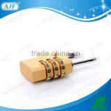 AJF High Quality and Top Security 3 Dials Aluminium Material Password Lock, Gym Locker Lock thumbnail-5