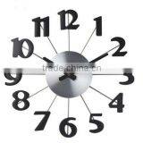 Metal Wall Clock, Round Clock With Big Number thumbnail-1