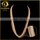 top quality stainless steel jewelry for men women rose gold chain