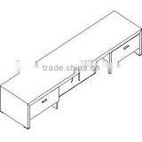 Modern Living Room TV Stand in Oak thumbnail-2