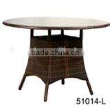 Outdoor Full Weaving Round Shape PE Rattan Table thumbnail-4