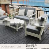 Star Hotel Luxury Garden WPC Sofa Set Patio Lounger Outdoor Plastic Wood Furniture
