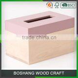 Pink Living Room Wooden Tissue Box thumbnail-3