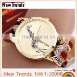 2016 Hot New Fashion Women Colorful Cord Weaved Giraffe Watches thumbnail-4
