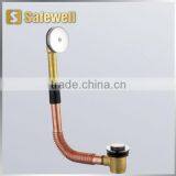 C.P. Brass Bath Waste and Overflow With Extermal Wire and Copper Tube thumbnail-1