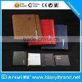 PU/Leather Cover Notebook, Loose-leaf, Six Keys Binders, With Pocket for Cards and Pen thumbnail-1