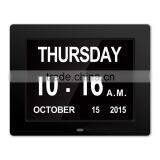 Digital Calandar Clock for Memory Loss Clock 8 Inch Elder Aged Use Big Letter Words thumbnail-1