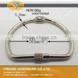 Factory Direct Sale High Quality Nickel D Shape Book Ring With Screw thumbnail-2