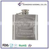 3oz Stainless Steel Stamp Logo Hip Flask thumbnail-1