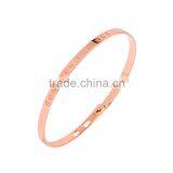 Memories Bangles With Customize Design Word 'FOREVER FRIENDS' With 4mm/7mm Width thumbnail-2