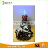 Holiday Decoration & Gift Use and Resin Material Polyresin skull with LED light