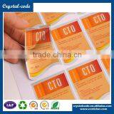 Full Color Water Resistant Adhesive Sticker Aluminum Foil Label
