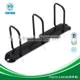 Matt Black Q Shape Metal 3 Ring Mechanism Office Binder thumbnail-1