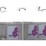 21mm Curved Shiny Silver A3 Snap Frame thumbnail-2